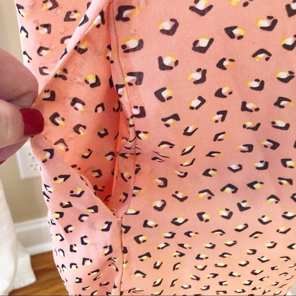 Umgee Sleeveless Tunic Top Coral Leopard - Small - Picture 5 of 8